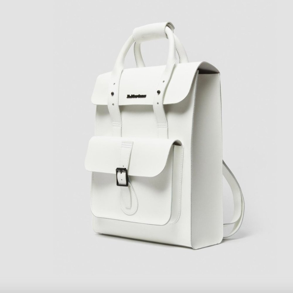 Dr. Martens WHITE Leather Backpack - Picture 4 of 11